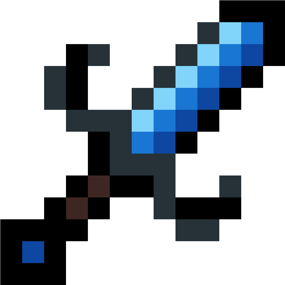 Ocean Gleam 16x Diamond Sword - Diamond Sword (1184x1184), Png Download