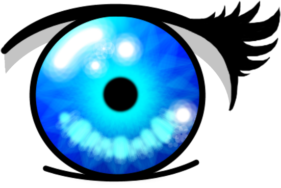 The Best Anime Eye - Anime Crystal Blue Eyes (600x464), Png Download