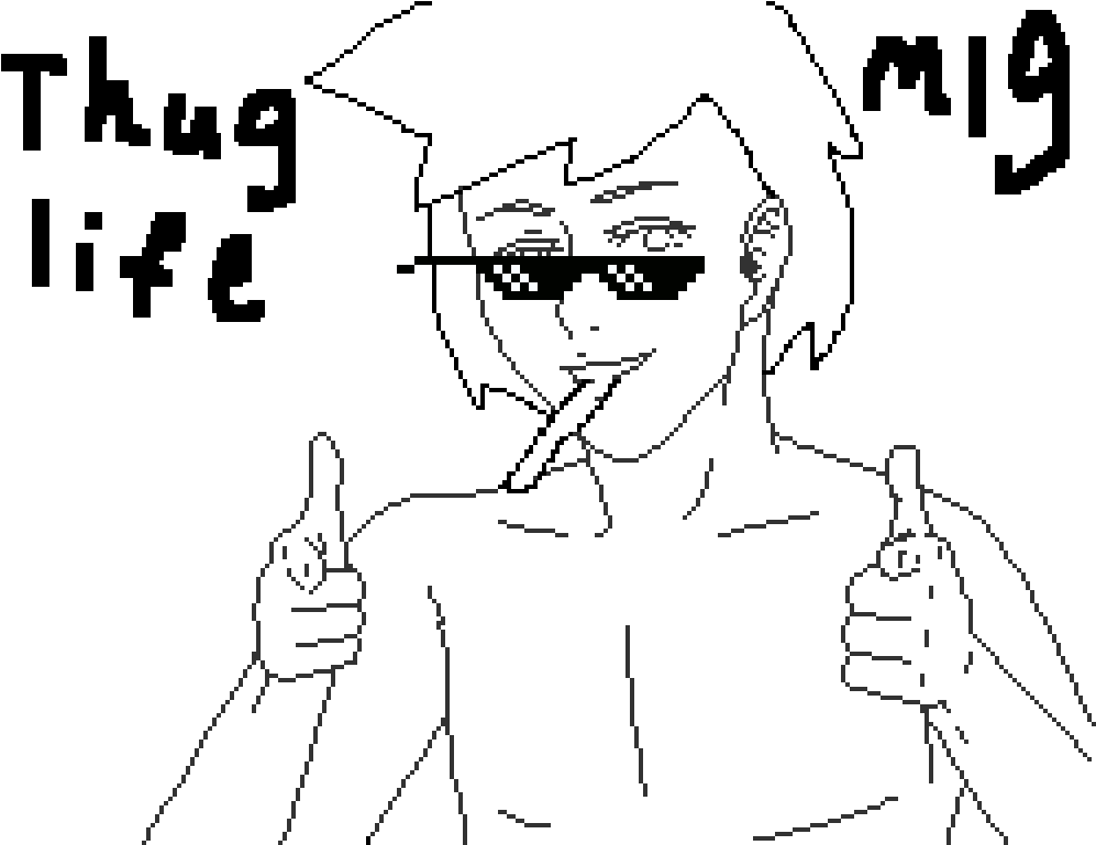 Mlg - Sketch (1024x768), Png Download