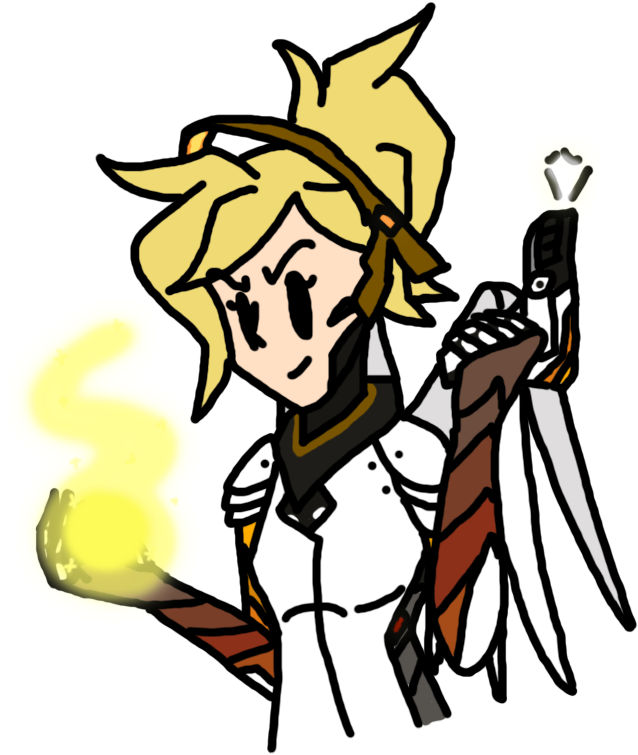 Mecry And Nutcracker Zenyatta - Cartoon (714x563), Png Download