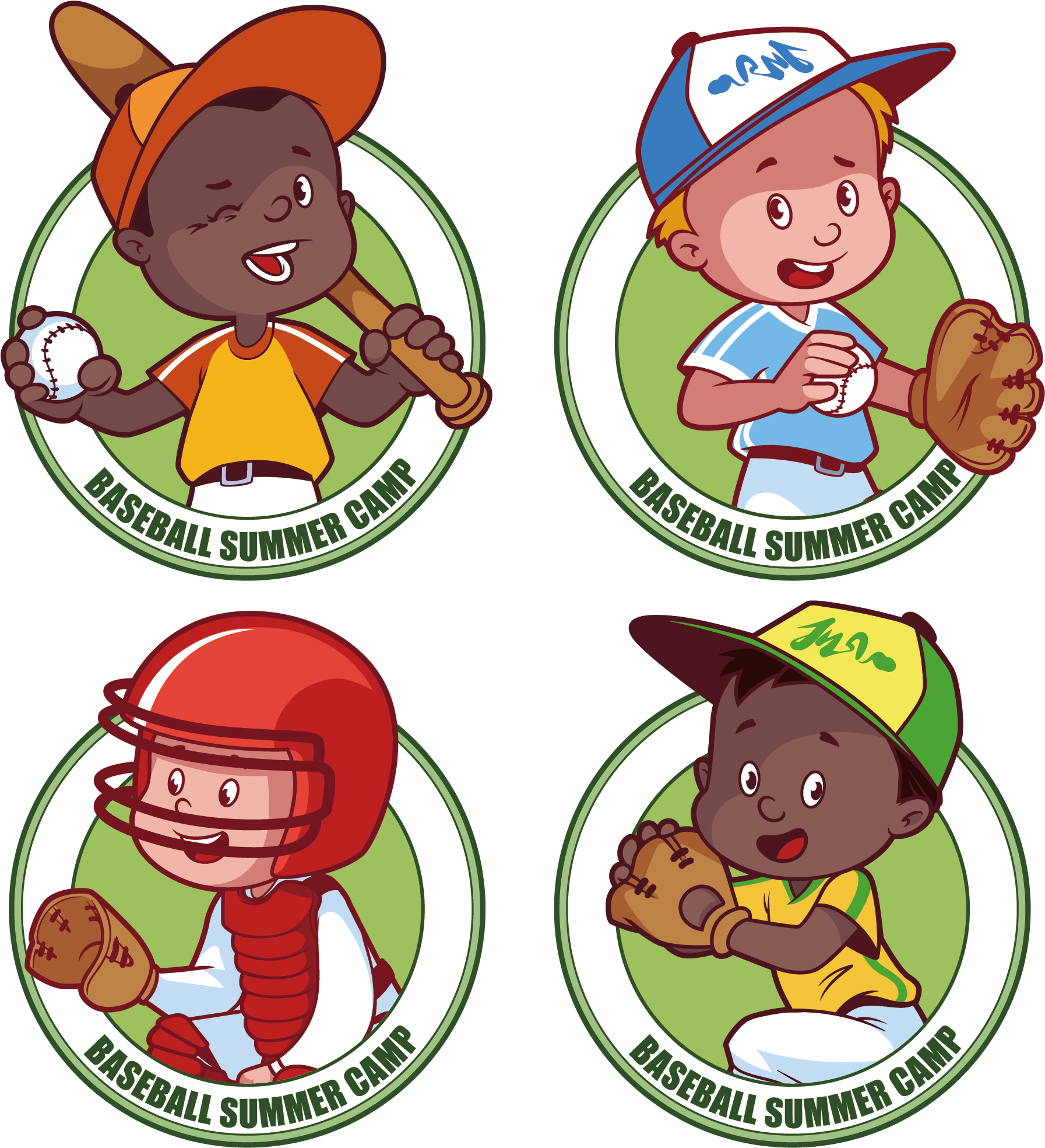 Free Illustration Child Baseball Element Transprent - Beisbol Infantil (2107x2107), Png Download