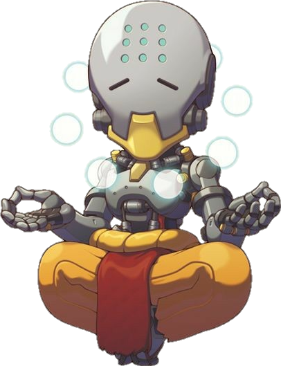 Overwatch Zenyatta Png - Overwatch Zenyatta Cute (406x529), Png Download