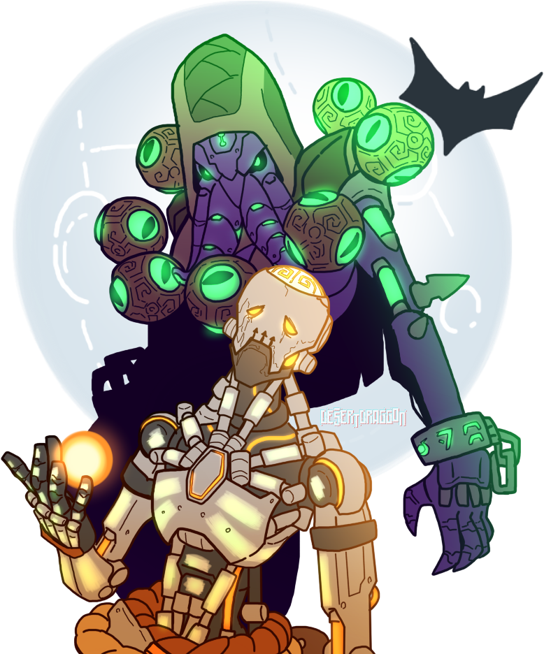 Skullyatta And Cultist Zenyatta Woo I Made It All The - Overwatch Zenyatta Cultist Fanart (790x949), Png Download