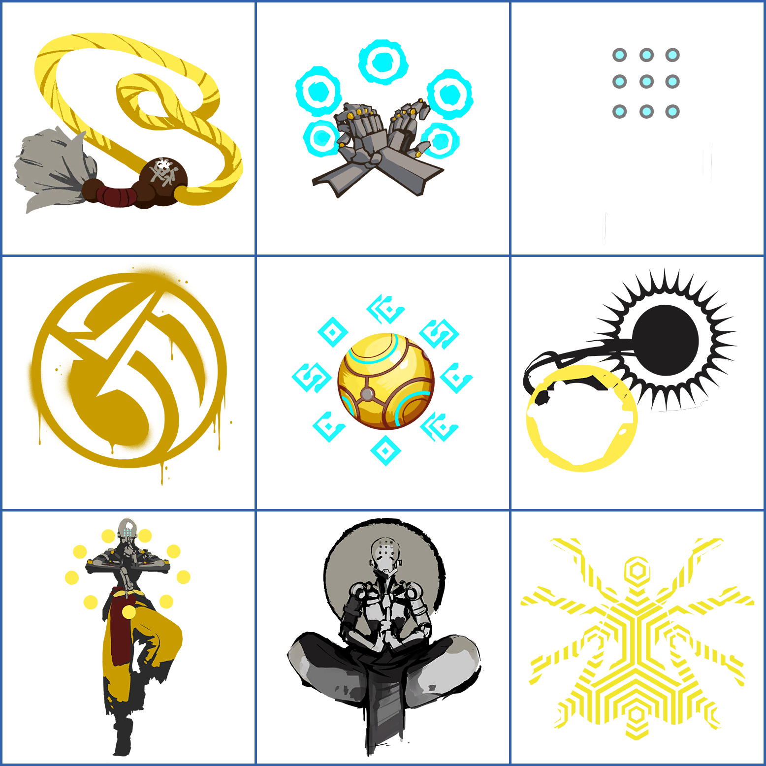 Click For Full Sized Image Zenyatta - Zenyatta Orb Spray (1556x1556), Png Download