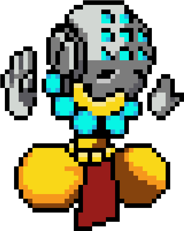 Zenyatta - Perler Beads Patterns Overwatch (1200x1200), Png Download