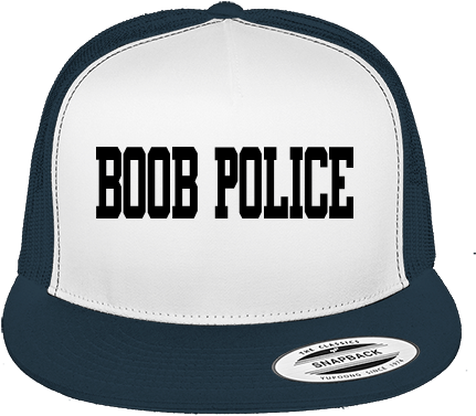 Cotton Front Trucker Hat - Boob Police (450x450), Png Download
