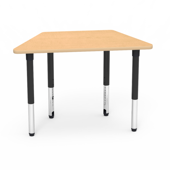 Zoom In - Trapezoid Adjustable Table (575x575), Png Download