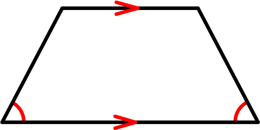 Isosceles Trapezoid Definition - Como Es Un Trapecio Isósceles (1000x565), Png Download