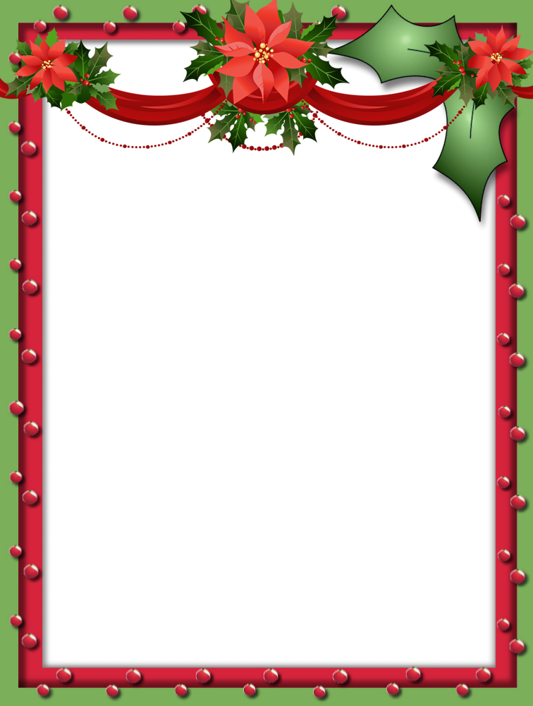 Red And Green Frame (756x1001), Png Download