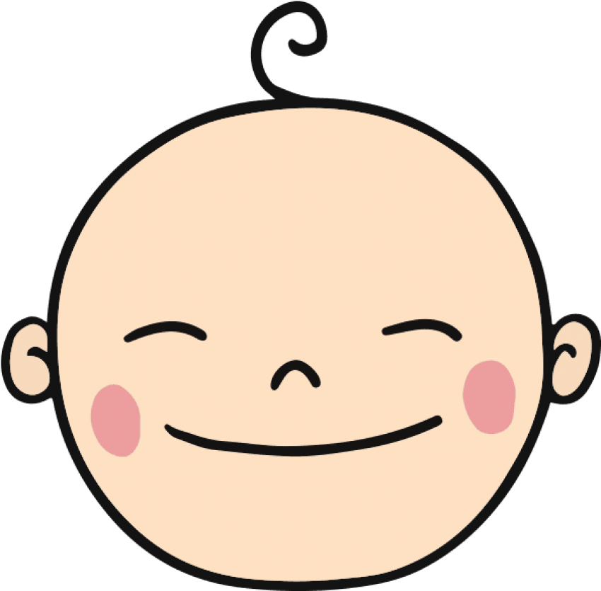 Sticker App For Moms & Infants Messages Sticker-0 - Smiling Baby Clip Art (600x600), Png Download