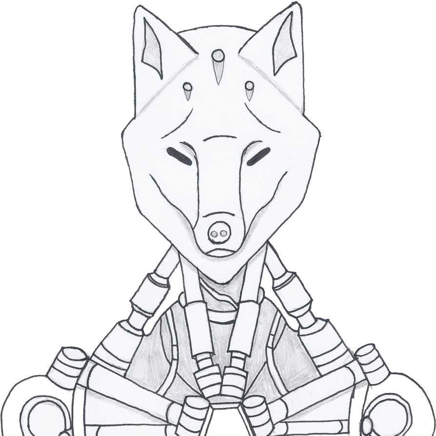 Overwatch Zenyatta Kitsune Fan Skin By Madminer - Drawing (893x894), Png Download