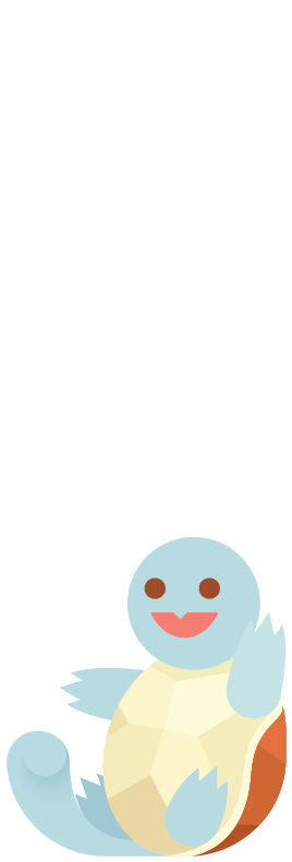 Pokemon- 007 Squirtle (291x805), Png Download