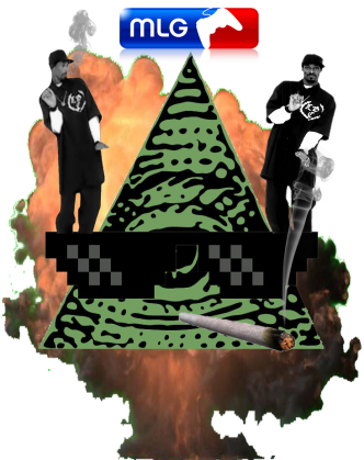 Koszulka Mlg 420 Noscope - Illuminati Confirmed! Throw Blanket (332x419), Png Download