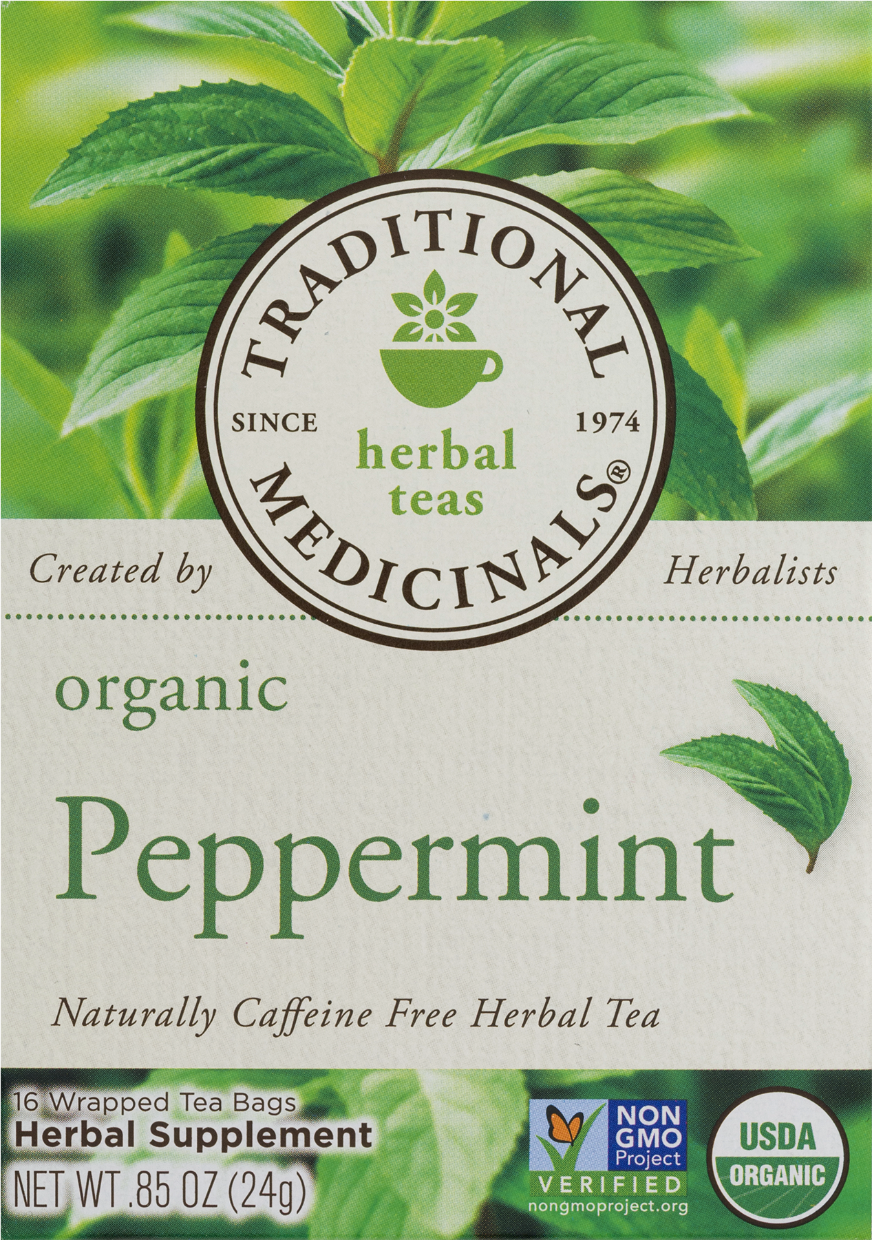Organic Peppermint Tea (1800x1800), Png Download