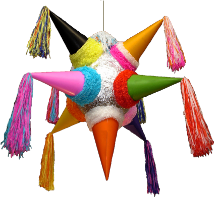 Png Library Mexican Papier Mache Art - Mexican Pinata Png (450x401), Png Download