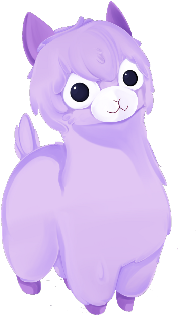 Kawaii Llama (480x654), Png Download
