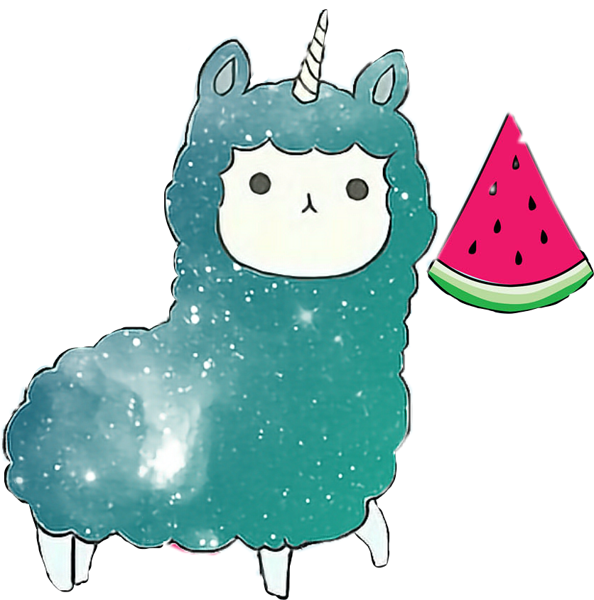 Llamacorn Magical Magichair Magicfur - Galaxy Llamacorn (836x845), Png Download
