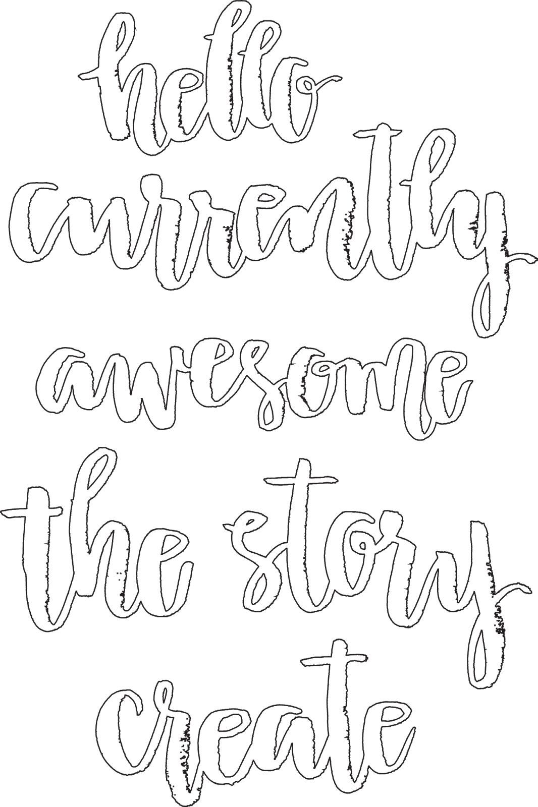 Here Is A Picture Of The Digital File - Calligraphy (1066x1600), Png Download