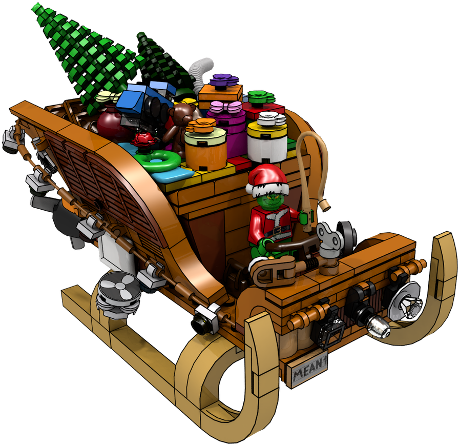 How The Grinch Stole Christmas - Lego (1367x900), Png Download