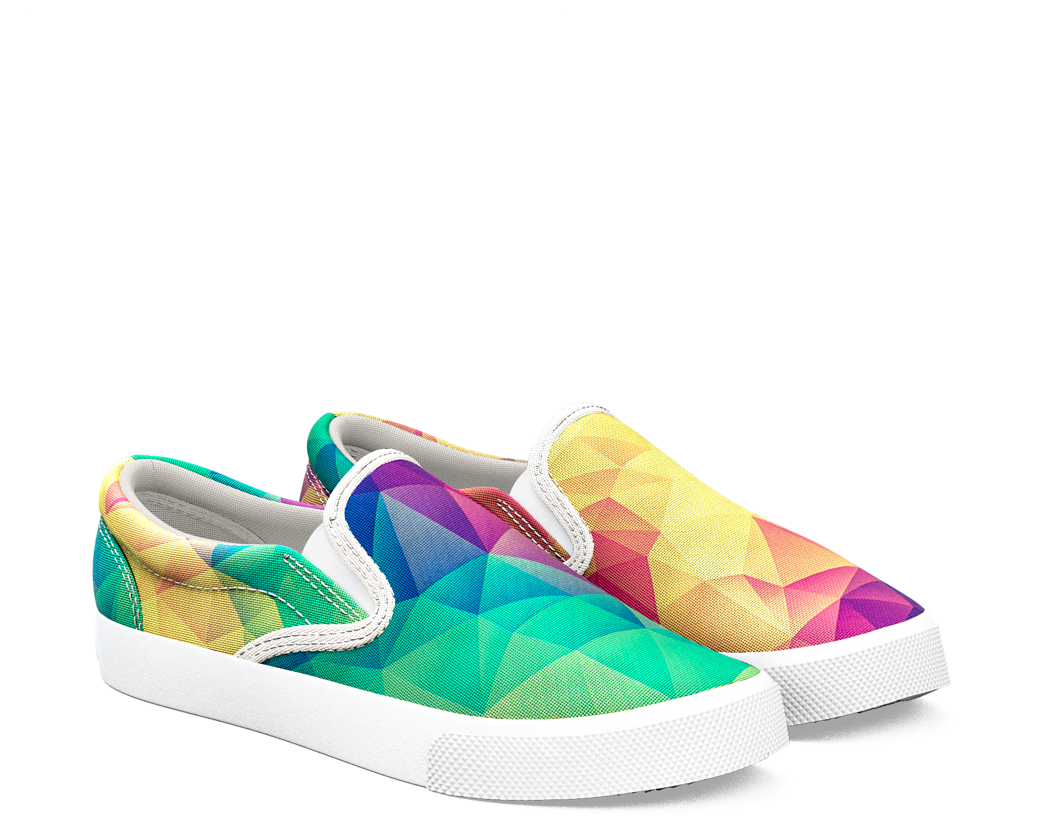 60610 1392 999 Colorbomb Philipprietz Multi Slipon - Slip-on Shoe (2048x2048), Png Download