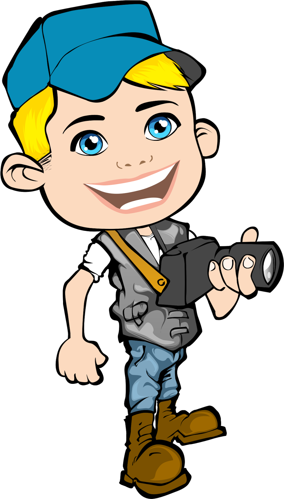 Cartoon Png Clipart Photoshop - Imagenes De Un Periodista Animado (1600x1600), Png Download