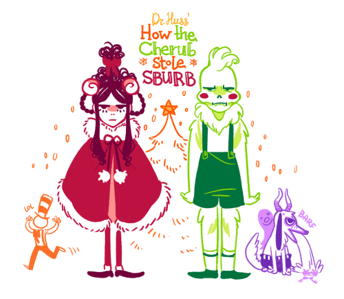 How The Grinch Stole Christmas Homestuck Troll Dr - Caliborn X Damara (500x434), Png Download