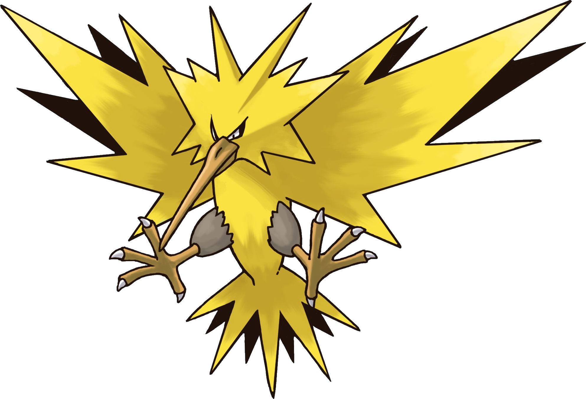 Lightning Clipart Pokemon - Pokemon Moltres Vs Articuno Vs Zapdos (1985x1352), Png Download