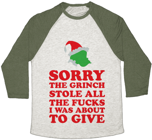 The Grinch Stole Baseball Tee - Heroes Never Die Shirt (484x484), Png Download