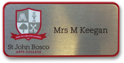 H4 Namebadge In A Red Frame C13 (560x560), Png Download