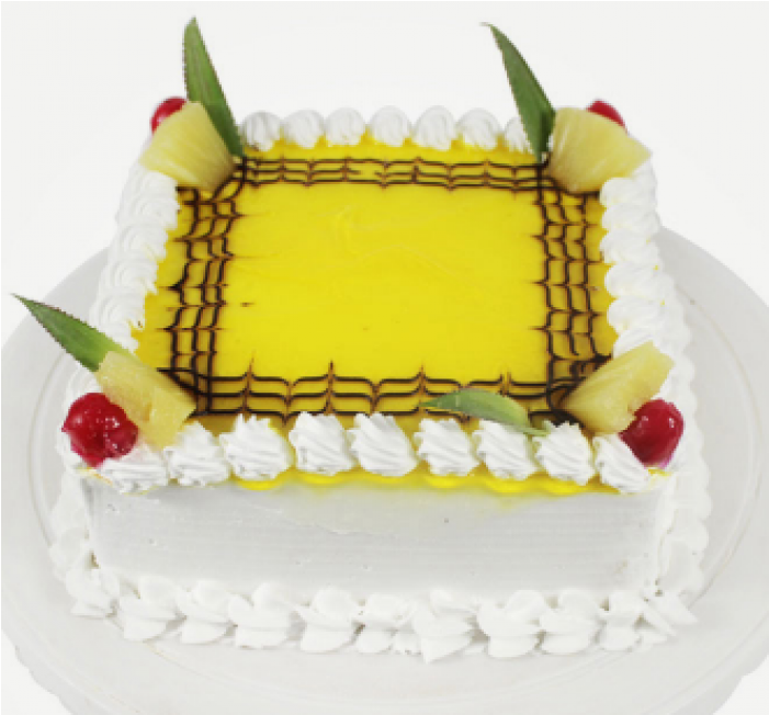 Pineapple Delight Cake - 2 Kg Pineapple Cake (700x879), Png Download