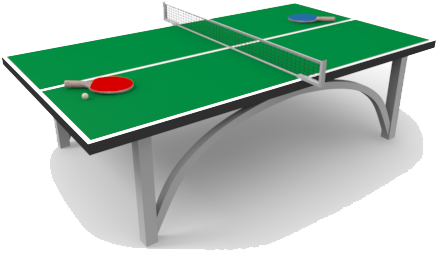 Ping Pong Png File - Table Tennis Game Png (500x350), Png Download