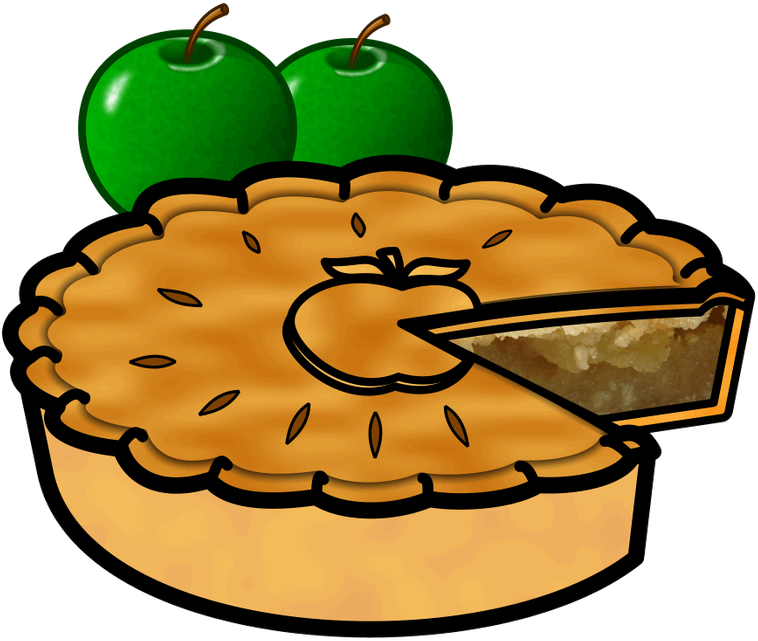 Apple Pie Pumpkin Pie Buko Pie Clip Art - Clip Art Apple Pie (800x800), Png Download