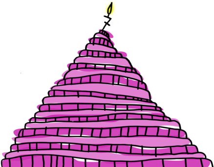 Birthday Tartas De Cumpleaos Torte Cake - Cake (444x340), Png Download