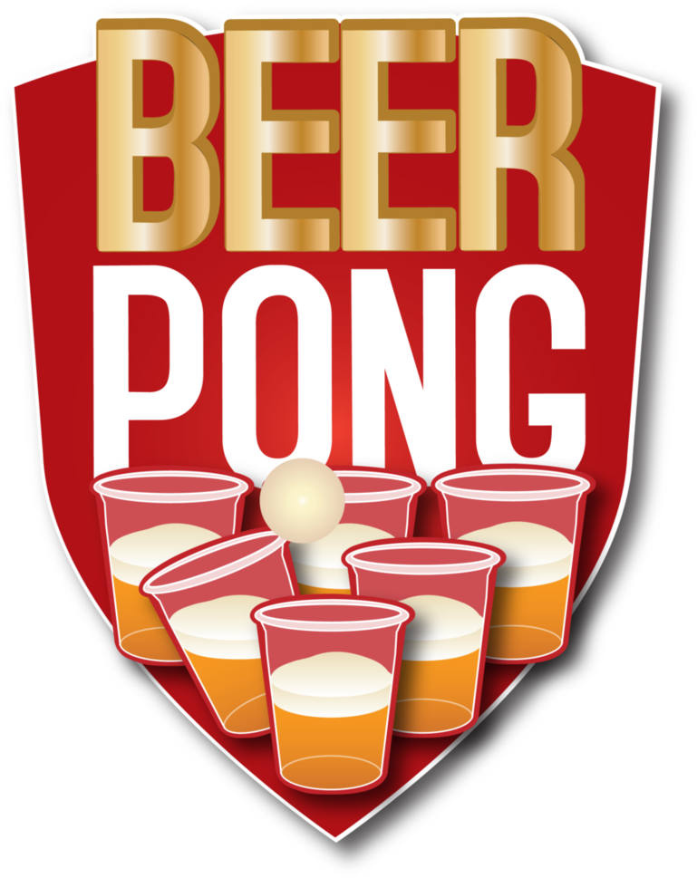 Beer Pong Vector - Beer Pong Logo Vector (806x990), Png Download