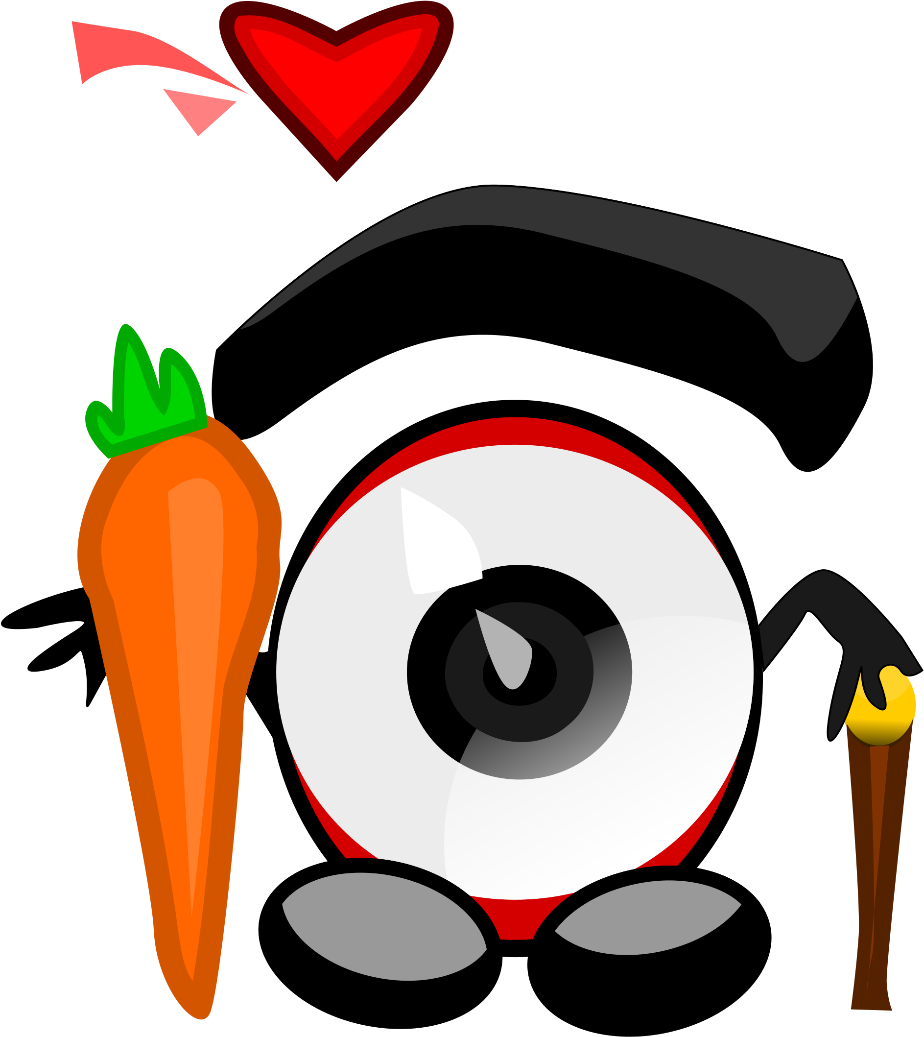 Computer Icons Drawing Line Art Carrot Free Commercial - Clip Art (667x750), Png Download