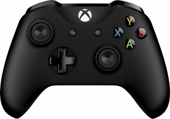 Game Controller Png Mart - Microsoft Xbox Controller + Cable For Windows (550x385), Png Download