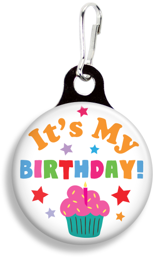 Fetch Life Pet Outfitters Dog & Cat Collar Clips - Promotional Zoogee 1-1/8 Round Metal Zipper Pull Tag (353x530), Png Download