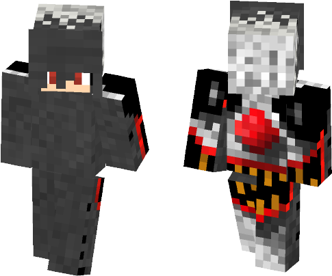 Scary Clown Girl - Lil Uzi Vert Minecraft Skin (584x497), Png Download