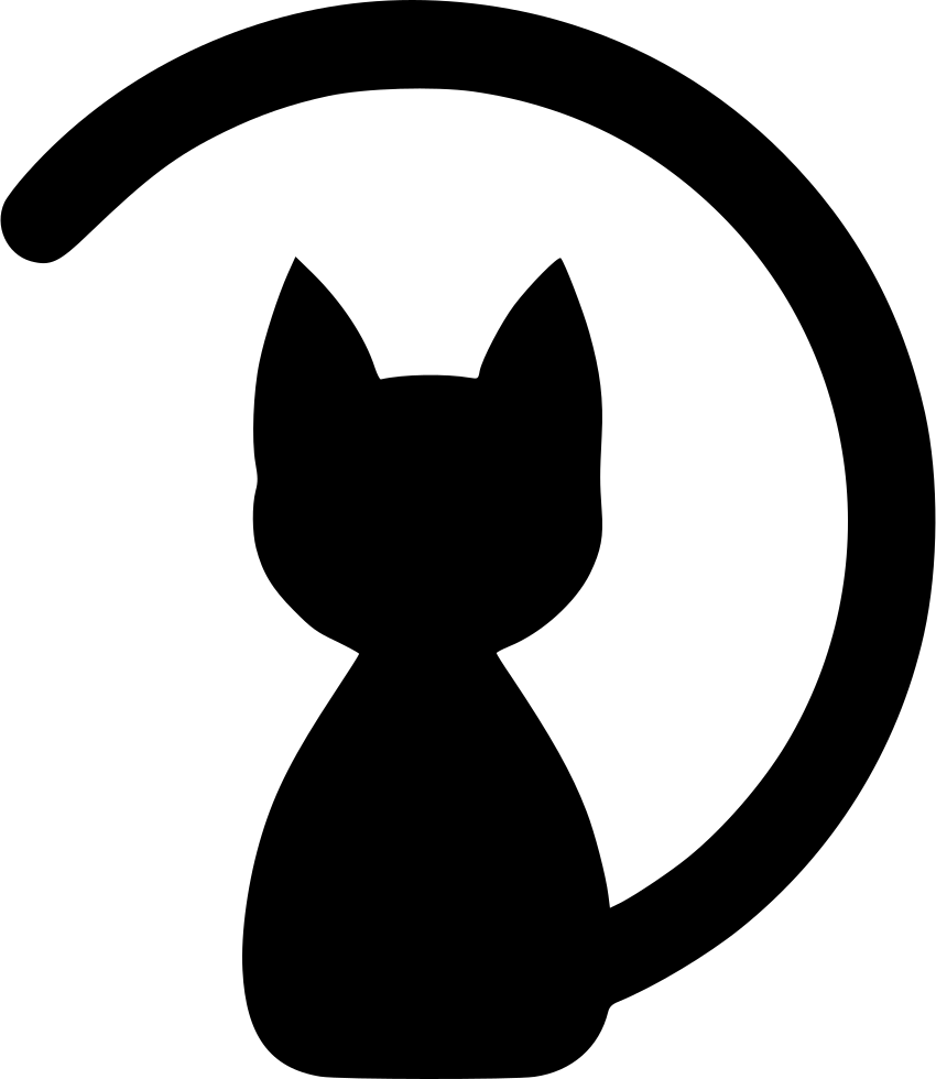 Cat Icon Png - Black Cat Png Icon (850x980), Png Download