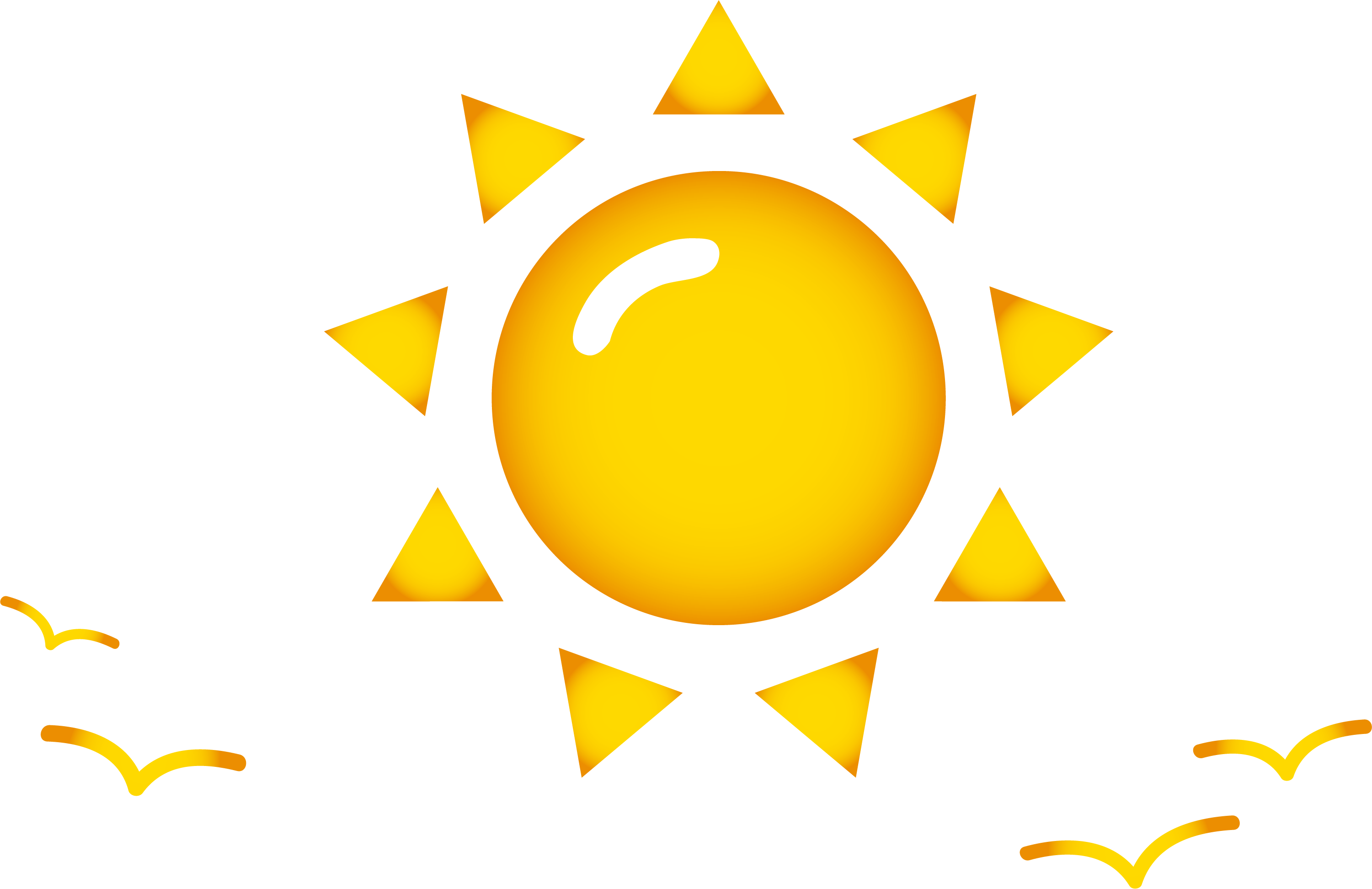 Geometric Sun Png - Geometric Sun (3001x1944), Png Download
