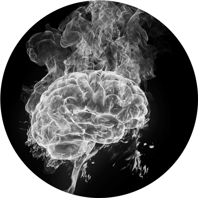 Resultado De Imagen De Nicotine Brain Smoke - Brain Fire (667x675), Png Download