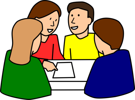 Group Work Working In Group Student Group Computer - Group Work Clip Art (456x340), Png Download