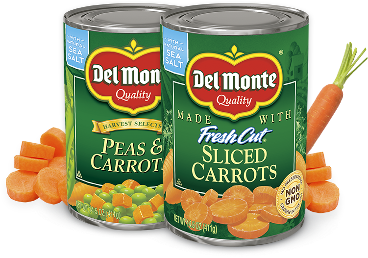 Carrots - Del Monte Vegetable Sliced Carrots - 14.5 Oz. (900x525), Png Download