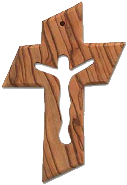 Olive Wood Cross With Crucifix - Woodworking (650x650), Png Download