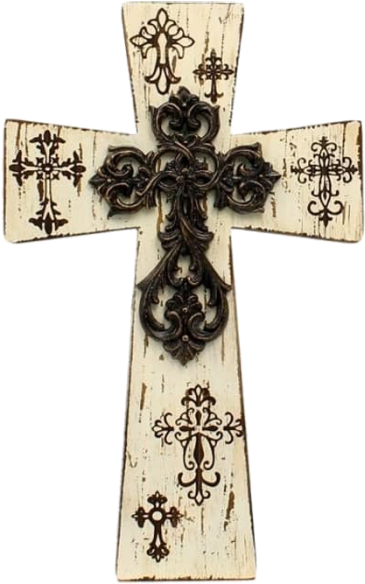 Western Moments Wall Dcor Distressed Wood Scroll Ivory (700x700), Png Download
