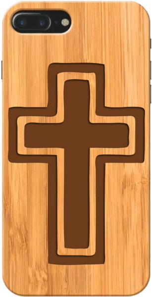 Cross Wooden Phone Case - Clip Art (600x600), Png Download