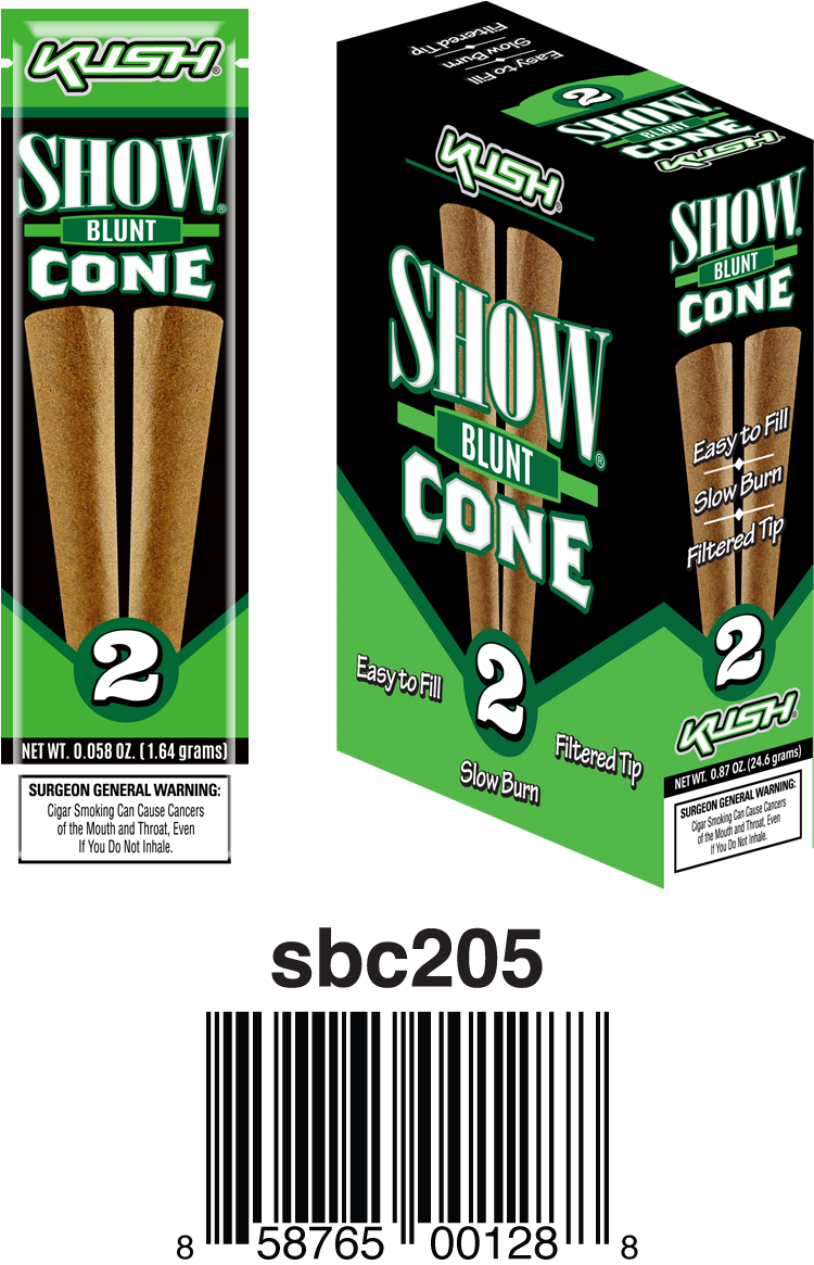 Show Blunt Cones 2ct X 15pouches Kush - Show Blunt Cone (900x1224), Png Download