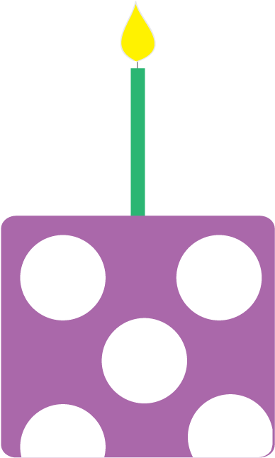 Free Happy Birthday Clipart And Graphics To For Invitations - Purple Happy Birthday Clipart (414x663), Png Download