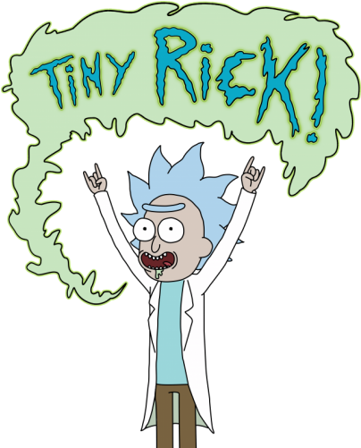 Rick Y Morty 1 Playera Hombre, Mujer Unitalla Sublimada - Tiny Rick (500x500), Png Download