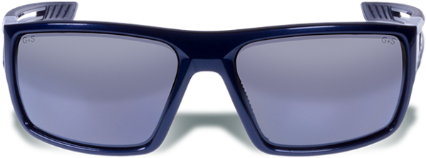 Gargoyles Rampart Navy Blue/smoke Polarized Silver - Blue Smoke (600x600), Png Download
